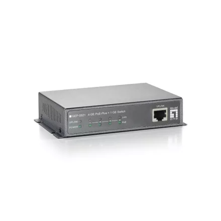 LevelOne GEP-0521 4 GE PoE Plus + 1 GE Switch