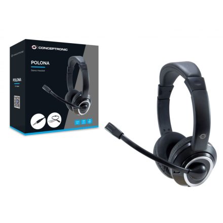 Conceptronic  POLONA02BA Headset Black