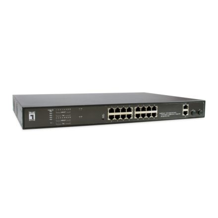 LevelOne GEP-2021 20-Port Gigabit PoE Switch, 16 PoE Outputs