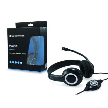 Conceptronic  CCHATSTARU2B Headset Black