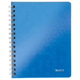 Spirálfüzet vonalas LEITZ Wow A/5 80 lapos kék