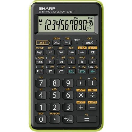 Sharp EL-501TBGR Tudományos számológép Green