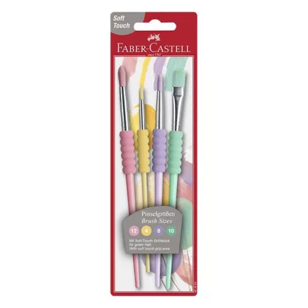 Ecset készlet FABER-CASTELL pasztell ( 4,8,10,12) 4 darabos