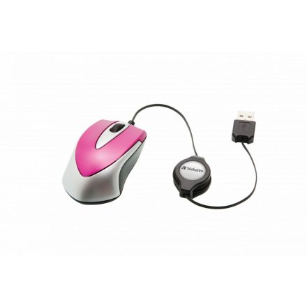 Verbatim Go Mini Optical Travel Mouse Hot Pink