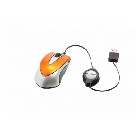 Verbatim Go Mini Optical Travel Mouse Volcanic Orange