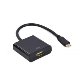   Gembird A-CM-HDMIF-03 USB Type-C to HDMI 4K30Hz adapter cable Black