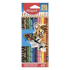   Színes ceruza MAPED Color Peps Animals háromszögletű 12 darabos készlet
