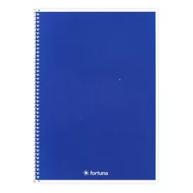 Spirálfüzet vonalas FORTUNA Monocolor A/5 70 lapos kék