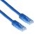 ACT CAT6A U-UTP Patch Cable 0,5m Blue