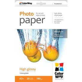 ColorWay PG180020A3+ 180g A3+ 20db Fényes Fotópapír
