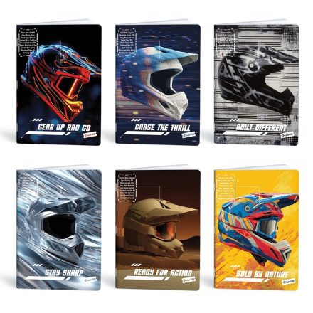 Füzet vonalas LIPAMILL A/4 40 lapos Born to ride