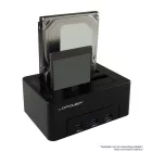 LC Power LC-DOCK-U3-HUB HDD Docking Station Black