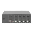 Digitus KVM Switch 4 Port Dual Display, 4K, DisplayPort