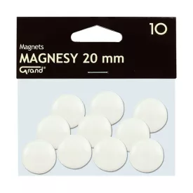 Táblamágnes GRAND 20mm fehér 10 darabos