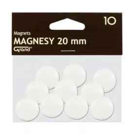 Táblamágnes GRAND 20mm fehér 10 darabos