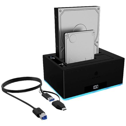 Raidsonic IcyBox IB-127CL-U3 Docking & Clone Station 2,5/3,5" USB3.0 Black