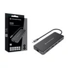 Conceptronic  DONN15G 12-in-1 USB 3.2 Gen 1 Docking Station Grey