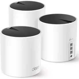   TP-Link Deco X55 AX3000 Whole Home Mesh WiFi 6 Unit System (3 Pack) White