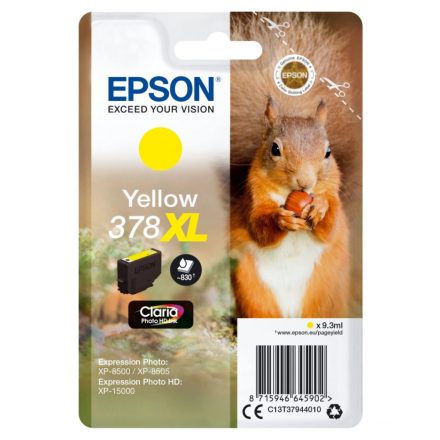 Epson T3794 (378XL) Yellow tintapatron