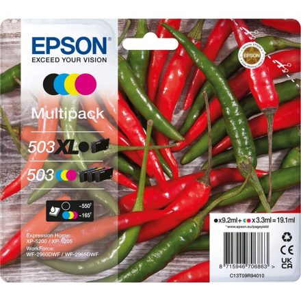 Epson T09R9 (503XL) Multipack tintapatron 