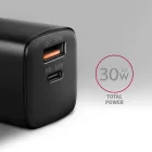 AXAGON ACU-PQ30 PD & QC Wall Charger 30W Black
