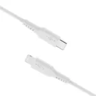FIXED Liquid Silicone Cable USB-C/Lightning, 1,2m, white