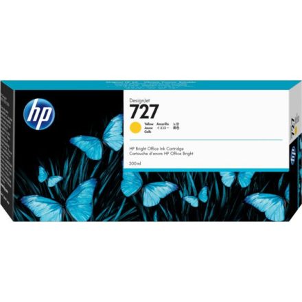 HP F9J78A (727) Yellow tintapatron 300ml