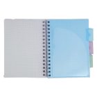 Spirálfüzet vonalas ASTRA PAP A/5 100 lapos perforált színregiszteres Ombre Pasztell