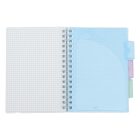 Spirálfüzet vonalas ASTRA PAP A/5 100 lapos perforált színregiszteres Ombre Pasztell