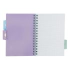 Spirálfüzet vonalas ASTRA PAP A/5 100 lapos perforált színregiszteres Ombre Pasztell