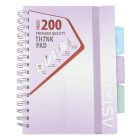 Spirálfüzet vonalas ASTRA PAP A/5 100 lapos perforált színregiszteres Ombre Pasztell