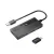 EQuip 4-Port USB 3.2 Gen 1 Hub with USB-C Adapter Black