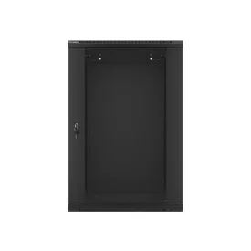 Lanberg 19" 18U Falra szerelhető Rackszekrény Black