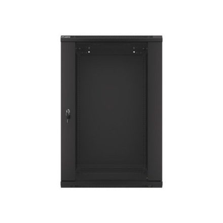 Lanberg 19" 18U Falra szerelhető Rackszekrény Black 