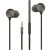 2GO Delux In-Ear Stereo Headset Black/Silver