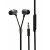 2GO Luxury Zipper-Style In-Ear Stereo Headset Antracit Black