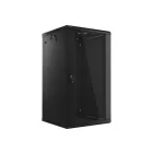 Lanberg 19" 22U Falra szerelhető Rackszekrény Black