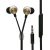 2GO Luxury Zipper-Style In-Ear Stereo Headset Black/Gold