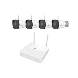   Uniview gyári 2MP-es 4 kamerás WiFi-s csomag (1db NVR és 4db WiFi-s csőkamera 4mm fix objektívvel, mikrofonnal)