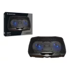 Conceptronic  THANA07B ERGO 2 ventilátoros laptop hűtőpad Black
