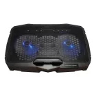 Conceptronic  THANA07B ERGO 2 ventilátoros laptop hűtőpad Black