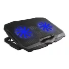 Conceptronic  THANA07B ERGO 2 ventilátoros laptop hűtőpad Black