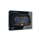Conceptronic  THANA07B ERGO 2 ventilátoros laptop hűtőpad Black