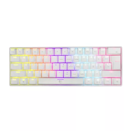 White Shark GK-2022W Shinobi Brown Switches Mechanical 60% Gaming Keyboard White US