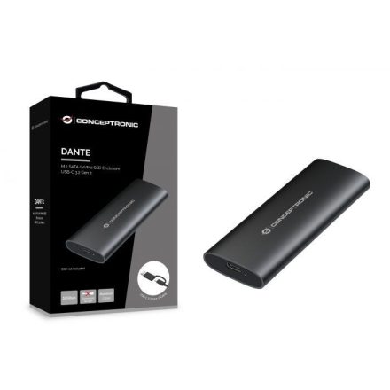 Conceptronic  M.2 SATA/NVMe SSD Enclosure USB 3.2 Gen 2 Dual Protocol