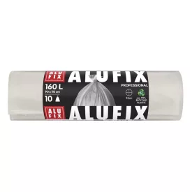   Szemeteszsák ALUFIX 160L átlátszó LDPE 90x110 cm 10 darabos