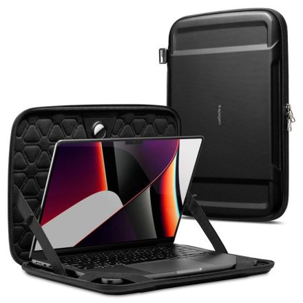 Spigen Rugged Armor Pro, black - MacBook Pro 16" M2 2023/M1 2021