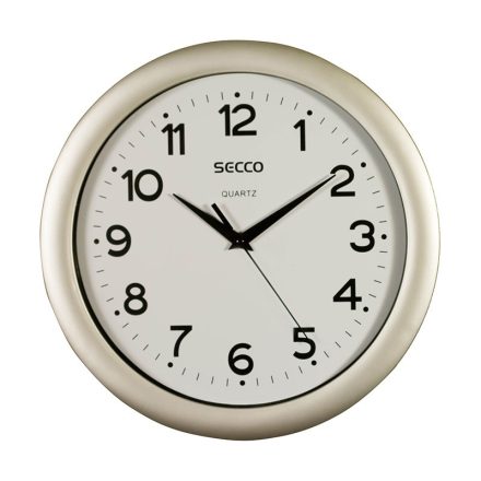 Fali óra SECCO S TS6026-57 Sweep Second 30cm ezüst színű keret