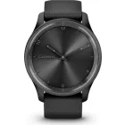 Garmin Vivomove Trend Slate Stainless Steel Bezel with Black Case and Silicone Band