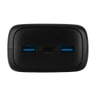 FIXED Zen 30 powerbank, 30 000 mAh, 20W PowerDelivery, 1 db USB-C és 2 db USB-A kimenet, LED kijelző, 5V/9V/12V kimeneti feszültség, fekete